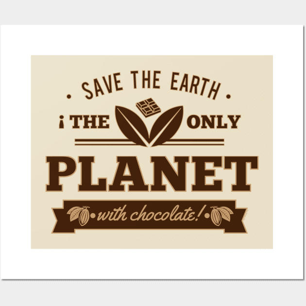 Choco Planet Wall Art by chilangopride